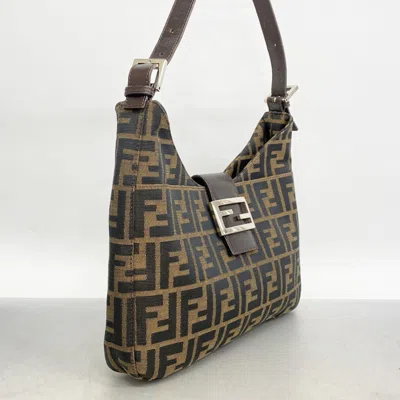Pre-owned Fendi Brown Nylon Shoulder Bag ()