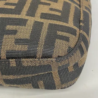 Pre-owned Fendi Brown Nylon Shoulder Bag ()