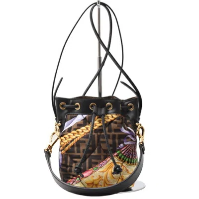 Pre-owned Fendi Multi-color Leather Canvas Shoulder Bag ()