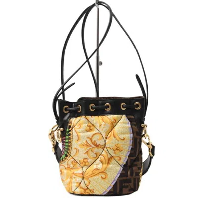 Pre-owned Fendi Multi-color Leather Canvas Shoulder Bag ()