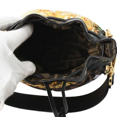 Pre-owned Fendi Multi-color Leather Canvas Shoulder Bag ()