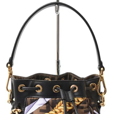 Pre-owned Fendi Multi-color Leather Canvas Shoulder Bag ()