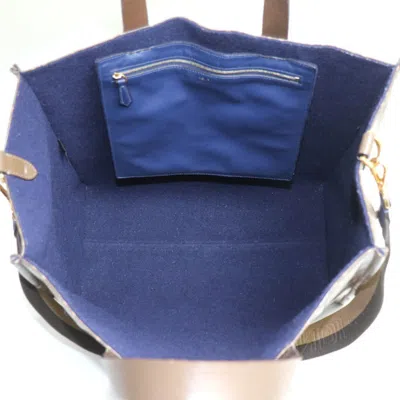 Pre-owned Fendi Zucca Brown Multi-color Coated Canvas Leather Shoulder Bag Tote Bag ()