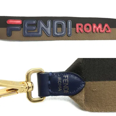 Pre-owned Fendi Zucca Brown Multi-color Coated Canvas Leather Shoulder Bag Tote Bag ()