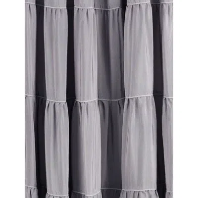 Forte Forte Forte_forte Gray Silk Long Women's Skirt In Gray