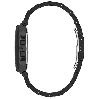 Gc Black Stainless Steel Sport Men's Watch In Black
