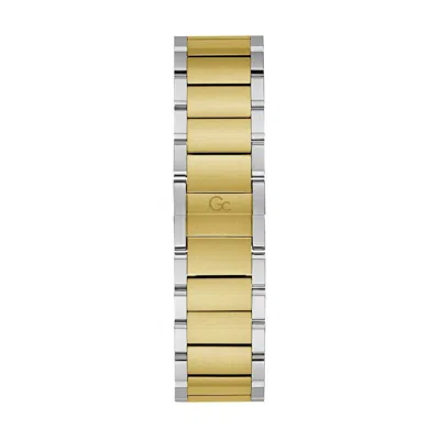 Gc Gold Stainless Steel Dress Watch In Gold