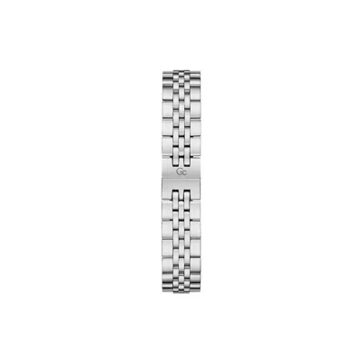 Gc Gray Stainless Steel Bracelet Watch In Gray