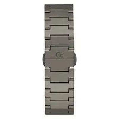 Gc Gray Stainless Steel Dress Watch In Gray