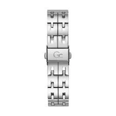 Gc Gray Stainless Steel Dress Watch In Gray