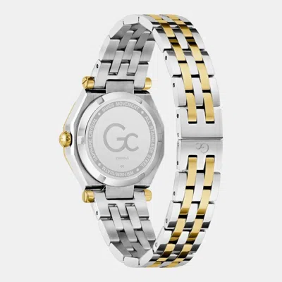 Gc Gray Stainless Steel Dress Watch In Metallic