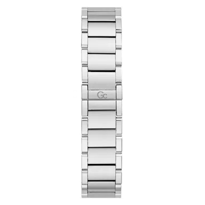 Gc Gray Stainless Steel Dress Watch In Gray
