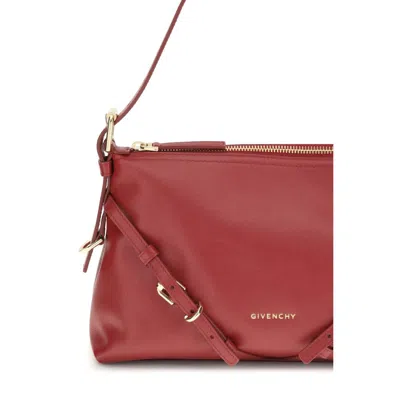 Givenchy Red Calf Leather Bos Taurus Shoulder Women's Bag In Red