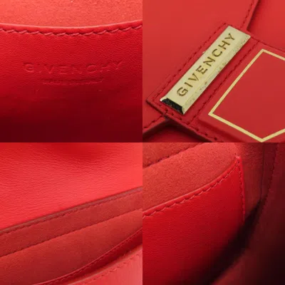 Pre-owned Givenchy Red Color Leather Shoulder Bag ()