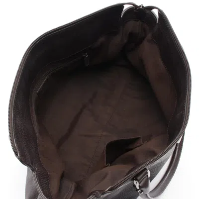 Pre-owned Gucci Abbey Brown Leather Tote Bag ()