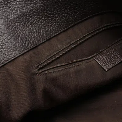 Pre-owned Gucci Abbey Brown Leather Tote Bag ()
