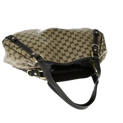 Pre-owned Gucci Abbey Shoulder Bag (outlet) Gg Coated Canvas Brown Canvas Handbag ()