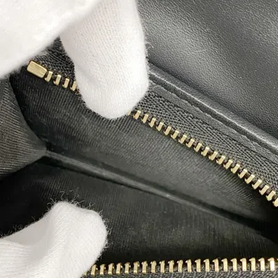Pre-owned Gucci Black Suede Leather Wallet (bi-fold) ()