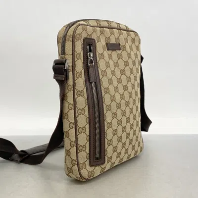 Pre-owned Gucci Brown Canvas Shoulder Bag ()