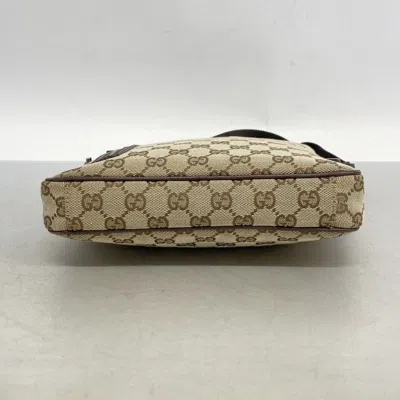 Pre-owned Gucci Brown Canvas Shoulder Bag ()