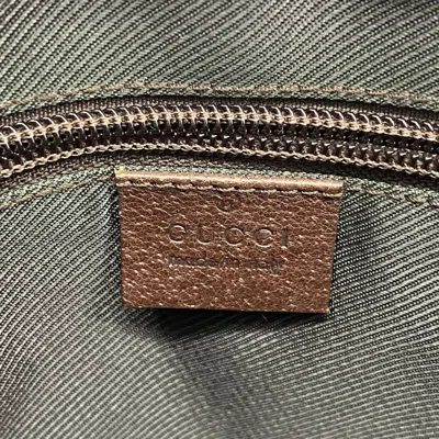 Pre-owned Gucci Brown Canvas Shoulder Bag ()