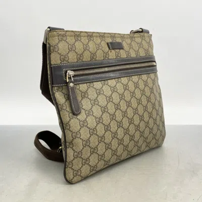 Pre-owned Gucci Brown Pvc Shoulder Bag ()