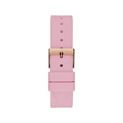 Guess Multicolor Synthetic Bracelet Watch In Pink