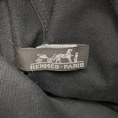 Pre-owned Hermes Black Canvas Tote Bag ()