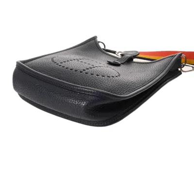 Pre-owned Hermes Blue Nuit Taurillon Clemence Leather Shoulder Bag ()