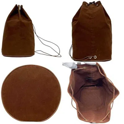 Pre-owned Hermes Brown Cotton Backpack ()
