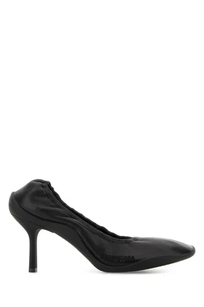 Balenciaga Shibuya 80 Pumps In Shiny Soft Leather Shoes In Black