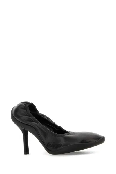 Balenciaga Shibuya 80 Pumps In Shiny Soft Leather Shoes In Black