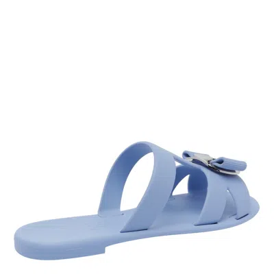 Ferragamo New Vara Bow-detailed Slides In Multi