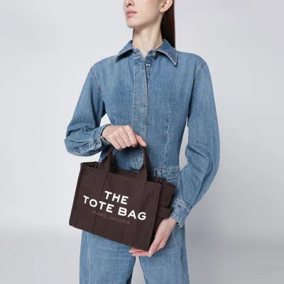 Marc Jacobs Compact Canvas Tote Bag With Top Handles In Brown