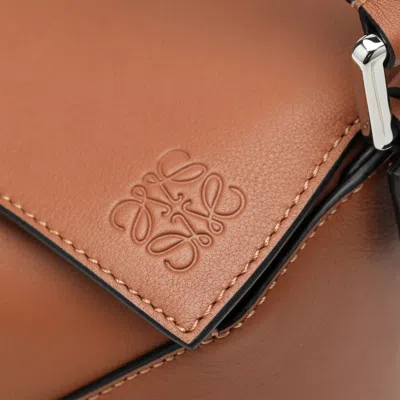 Loewe Small Puzzle Edge Bag In In Brown