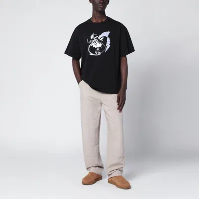 Brain Dead Crack An Egg Printed T-shirt In Black