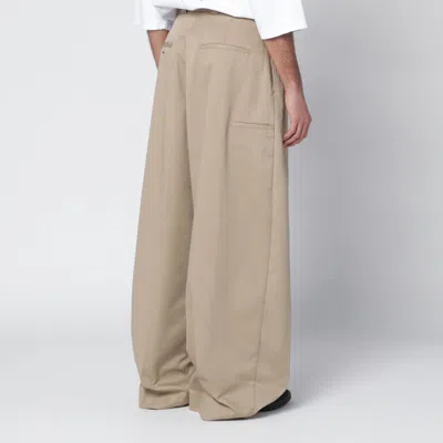 Willy Chavarria Cholo Beige Chino Trousers In Brown