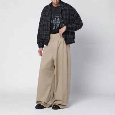 Willy Chavarria Ruff Rider Logo-embroidered Checked Wool-blend Jacket In Black