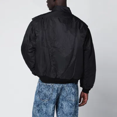 Brain Dead Black Nylon Zip Bomber Jacket In Black