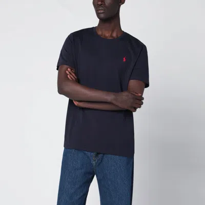 Polo Ralph Lauren Blue Navy Cotton T-shirt In Multi