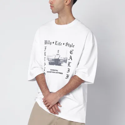 Willy Chavarria White Willy Life Style Northsider T-shirt In White