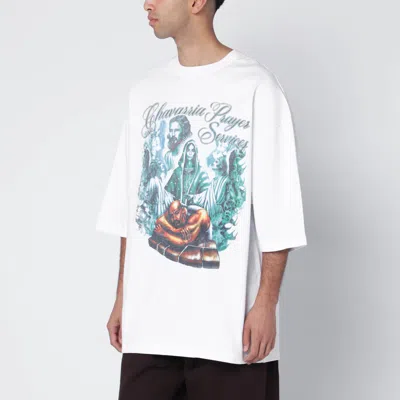 Willy Chavarria White Chavarria Prayer Services T-shirt In White