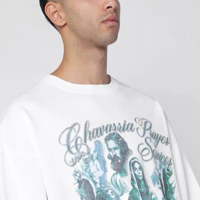 Willy Chavarria White Chavarria Prayer Services T-shirt In White