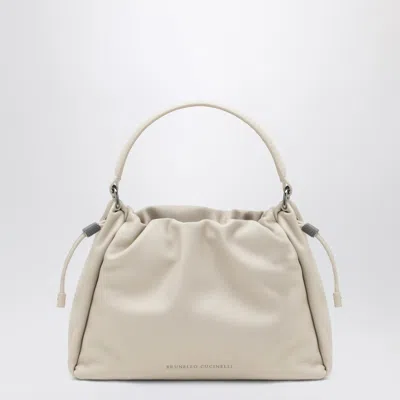 Brunello Cucinelli Bucket Mellow Small Ivory Bag Women In White