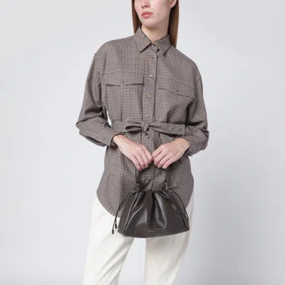 Brunello Cucinelli Bucket Mellow Small Brown Bag Women In Brown