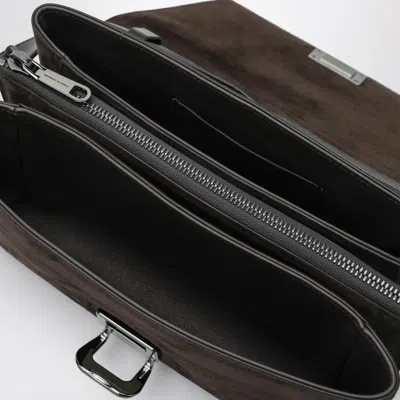 Brunello Cucinelli Sartorial Brown Suede And Calf Leather Bag Women In Brown