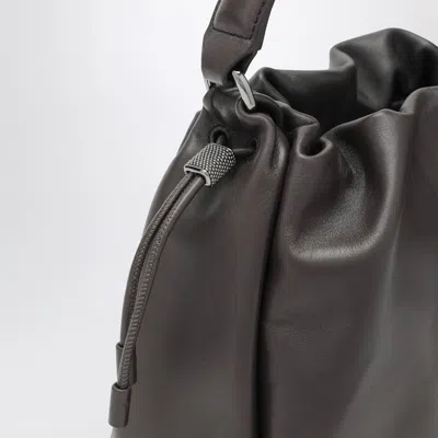 Brunello Cucinelli Bucket Mellow Small Brown Bag Women In Brown