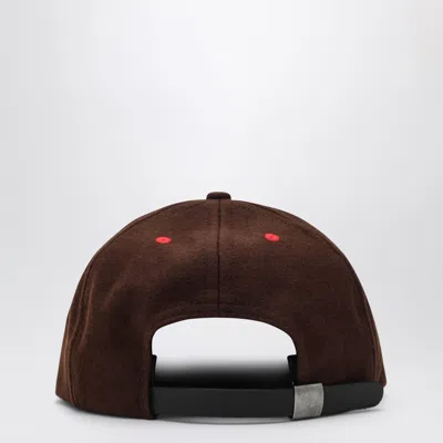 Brain Dead Logohead Six-panel Baseball Hat In Brown
