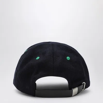 Brain Dead Batwing Logohead Flannel Hat In Blue