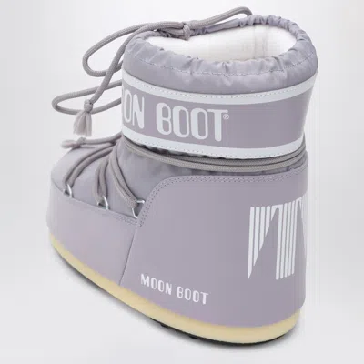 Moon Boot Icon Low Lilac Nylon Boots In Multi